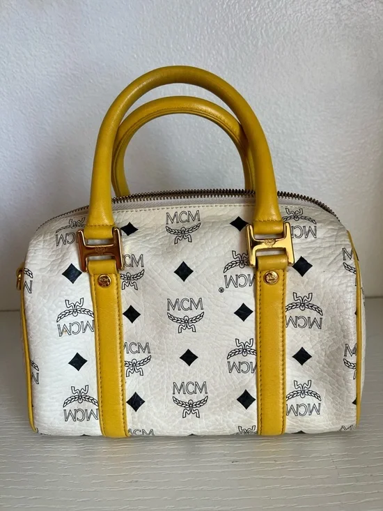 MCM Visetos Boston Nano Bag - Picture 4 of 8